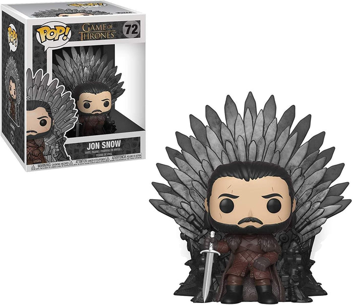 Funko Pop! Television 72 - Deluxe - Game of Thrones - Jon Snow Vinyl Figure on the Iron Throne 37791 LOW STOCK