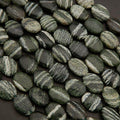Green Zebra Jasper · Smooth · Oval · 10mm, 12mm, Tejas Beads, Beads