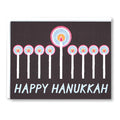 Happy Hanukkah Note Card with Menorah for Festival of Lights