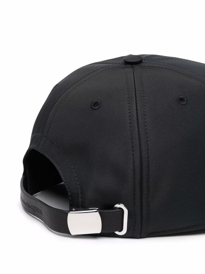 ALEXANDER MCQUEEN Hat Tonal Graffiti Black - MAISONDEFASHION.COM