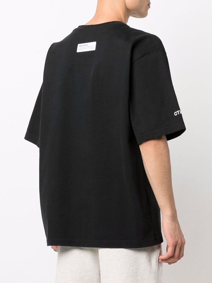 HERON PRESTON CTNMB Logo T-Shirt Black - MAISONDEFASHION.COM
