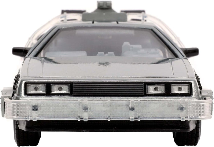 Hollywood Rides - Back to the Future: DeLorean Time Machine 1:24 Scale Die-Cast Vehicle w/Lights 32911 LOW STOCK