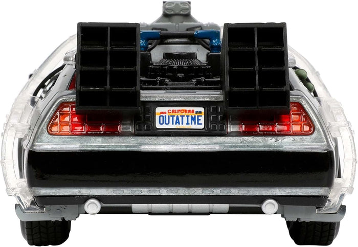 Hollywood Rides - Back to the Future: DeLorean Time Machine 1:24 Scale Die-Cast Vehicle w/Lights 32911 LOW STOCK