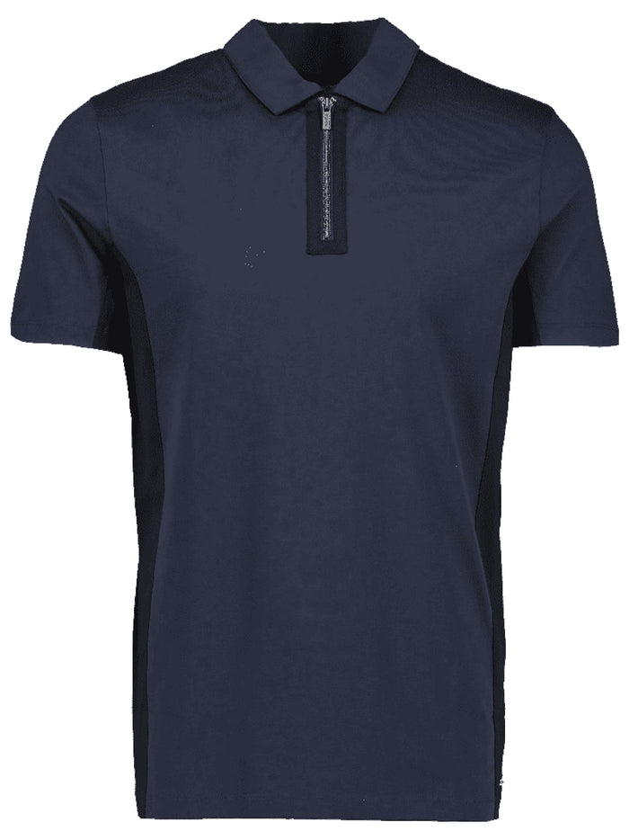 HUGO Dinro Polo Shirt Navy - MAISONDEFASHION.COM