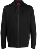 HUGO Durdie Zip Hoodie Black - MAISONDEFASHION.COM