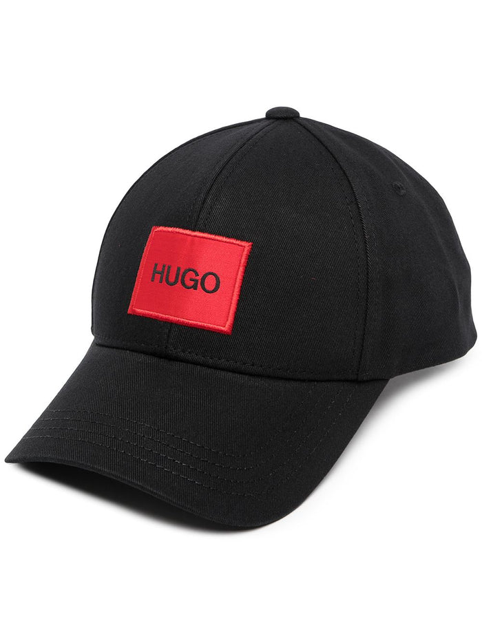 HUGO Logo-patch cap Black - MAISONDEFASHION.COM