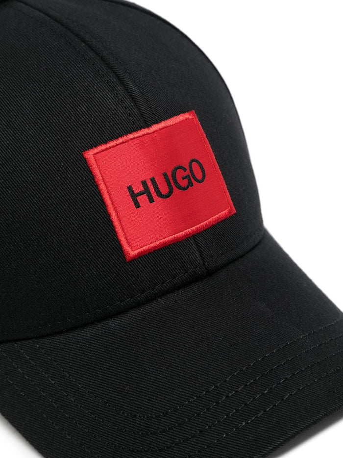 HUGO Logo-patch cap Black - MAISONDEFASHION.COM