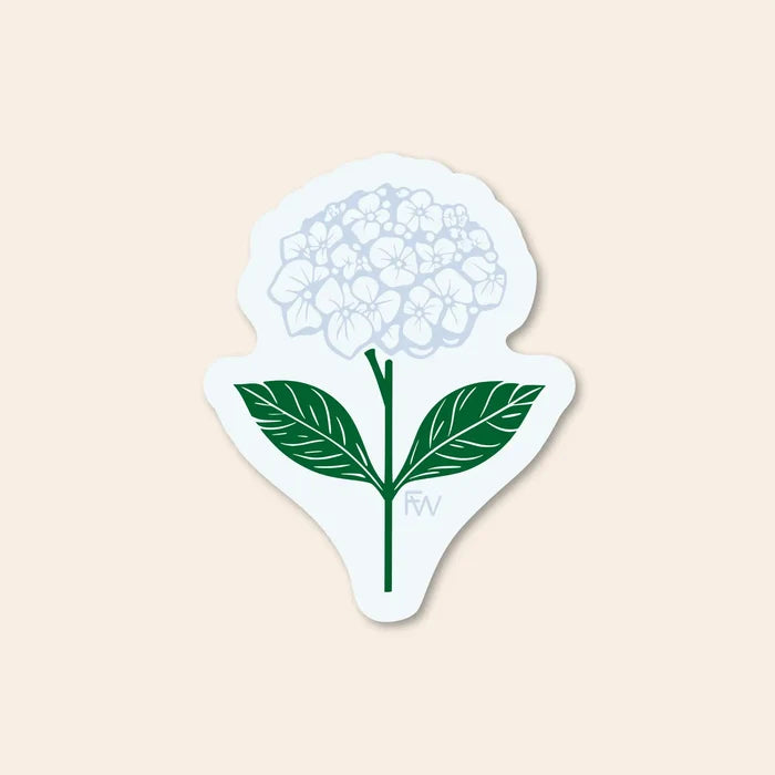 Hydrangea Vinyl Sticker
