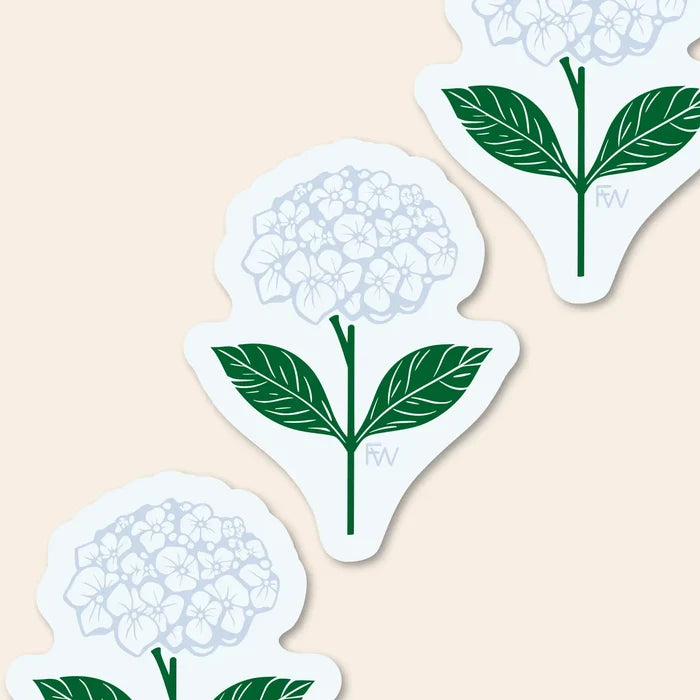 Hydrangea Vinyl Sticker