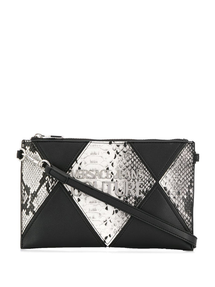 VERSACE JEANS COUTURE Patchwork Clutch Black - Maison De Fashion