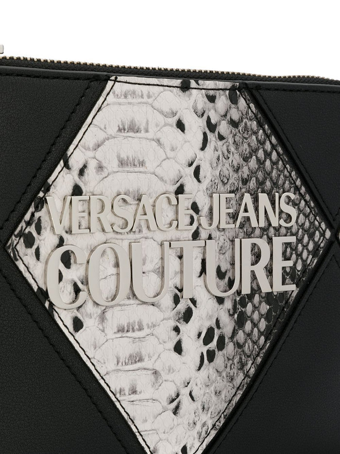 VERSACE JEANS COUTURE Patchwork Clutch Black - Maison De Fashion