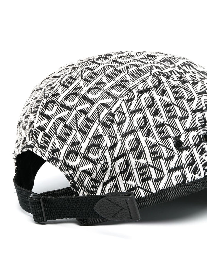 KENZO All Over Logo Cap Grey - MAISONDEFASHION.COM