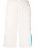 KENZO colour-block panel shorts Cream - MAISONDEFASHION.COM