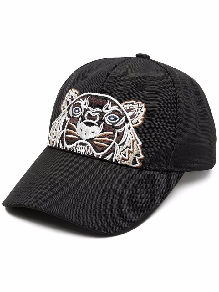 KENZO Tiger Cap Black - MAISONDEFASHION.COM
