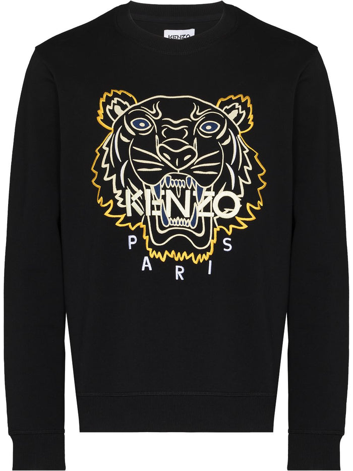KENZO Tiger Seasonal 2 Sweatshirt Black - MAISONDEFASHION.COM