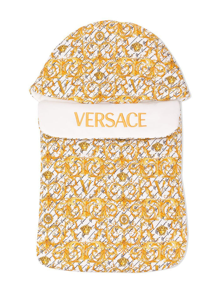 VERSACE KIDS baroque print blanket - Maison De Fashion