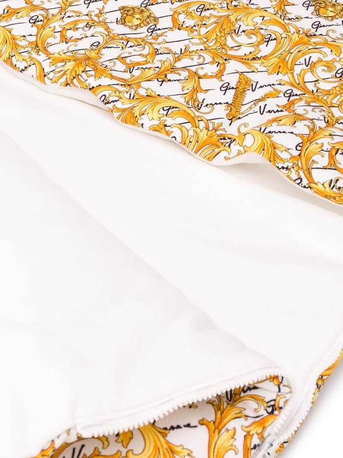 VERSACE KIDS baroque print blanket - Maison De Fashion