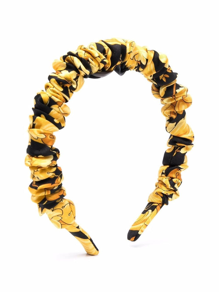 VERSACE KIDS Baroque Print Headband - MAISONDEFASHION.COM