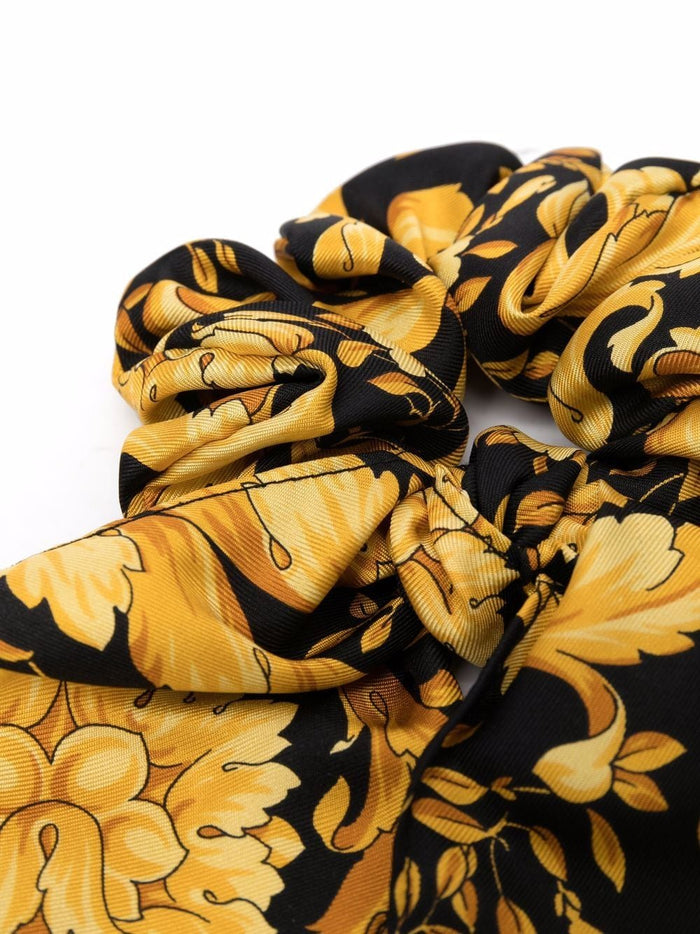 VERSACE KIDS Baroque Print Scrunchie - MAISONDEFASHION.COM