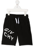 GIVENCHY KIDS Logo-print track shorts Black - MAISONDEFASHION.COM