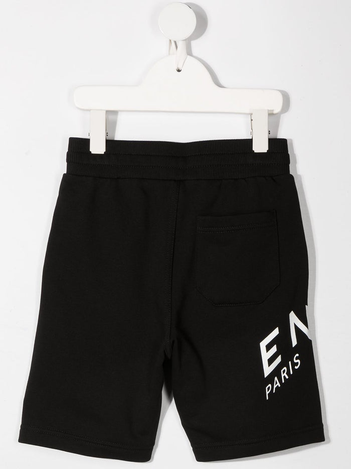 GIVENCHY KIDS Logo-print track shorts Black - MAISONDEFASHION.COM