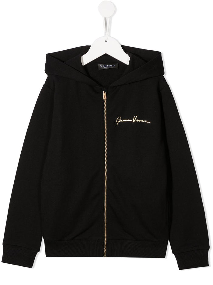 VERSACE KIDS Medusa Print Hoodie Black - Maison De Fashion