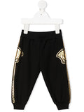VERSACE KIDS Medusa Print Joggers Black/Gold - Maison De Fashion