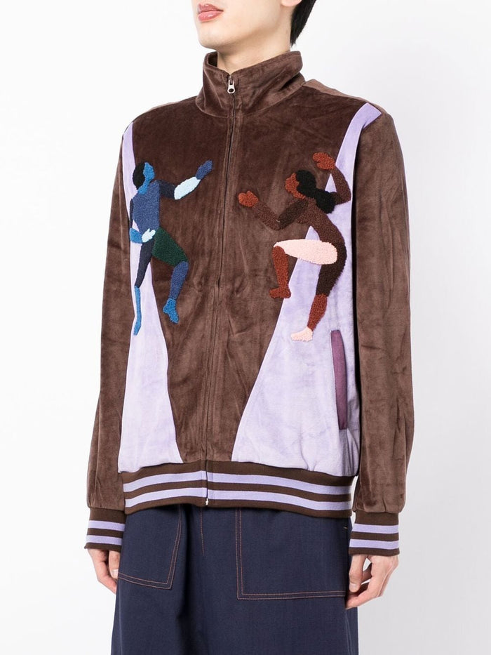KIDSUPER Colour-block bomber jacket Brown - MAISONDEFASHION.COM