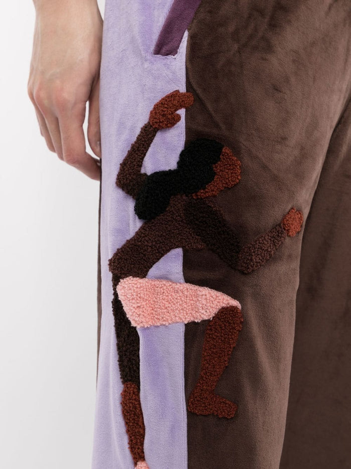 KIDSUPER Colour-block track pants Brown - MAISONDEFASHION.COM