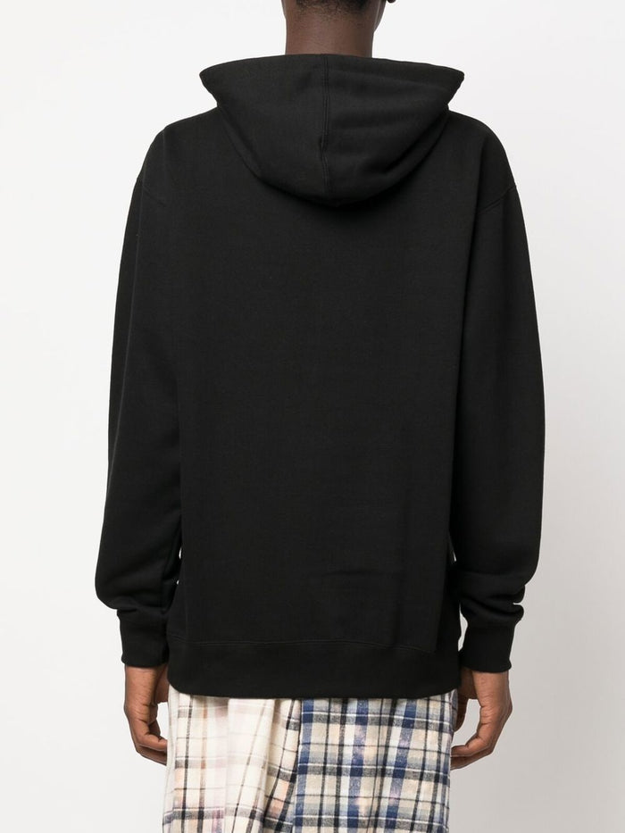 KIDSUPER Logo-print cotton hoodie Black - MAISONDEFASHION.COM