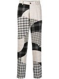 KIDSUPER Patchwork straight-leg trousers Grey - MAISONDEFASHION.COM