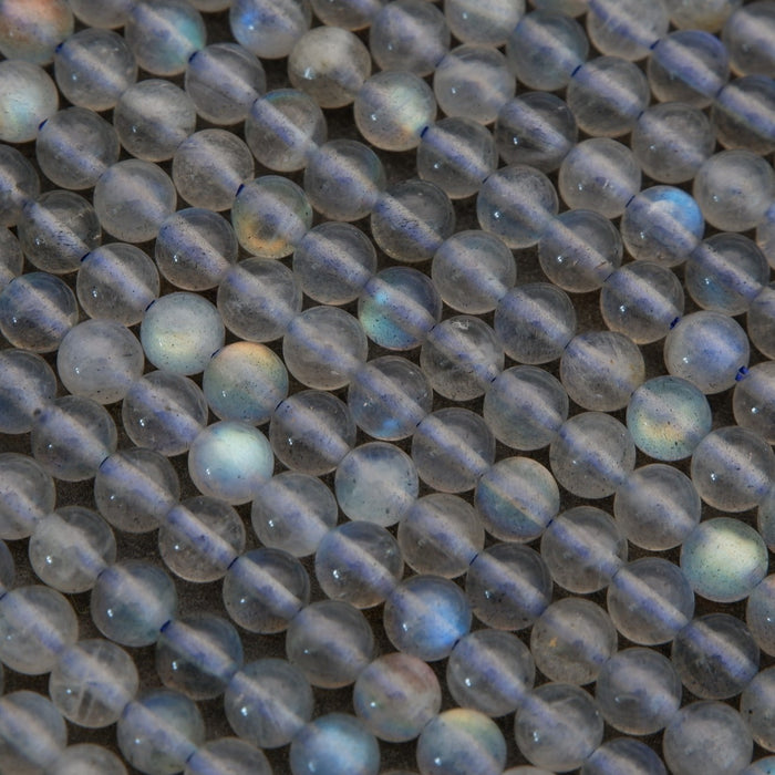 Labradorite A · Smooth · Round · 4mm, Tejas Beads, Beads