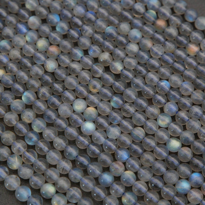 Labradorite A · Smooth · Round · 4mm, Tejas Beads, Beads