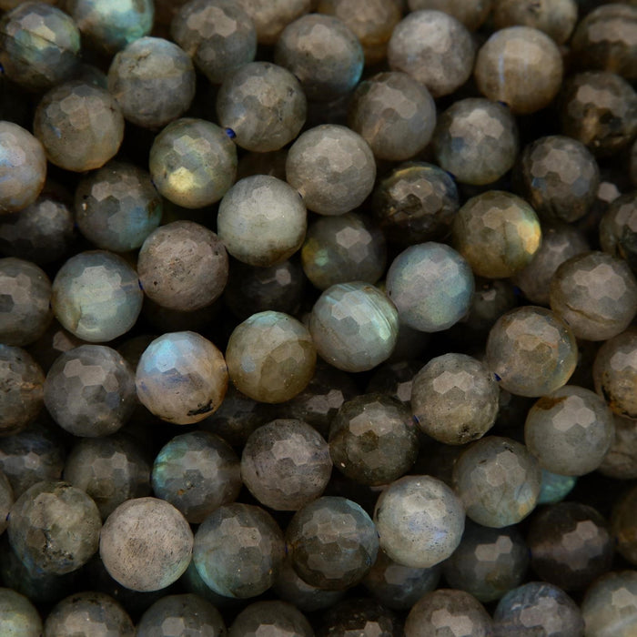 Labradorite · Faceted · Round · 6mm, 8mm, 10mm, Tejas Beads, Beads