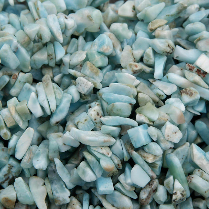 Larimar · Smooth · Freeform Chips · 7mm, Tejas Beads, Beads