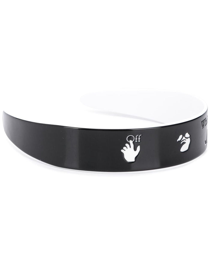 OFF-WHITE Logo Head Band Black - Maison De Fashion