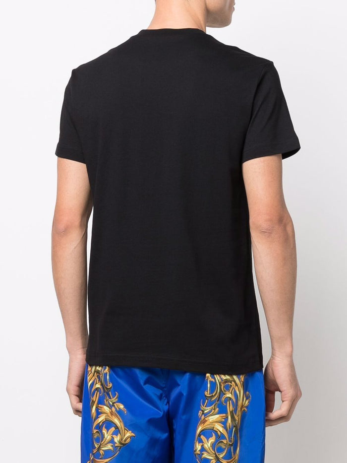 VERSACE Logo Print T-Shirt Black - MAISONDEFASHION.COM