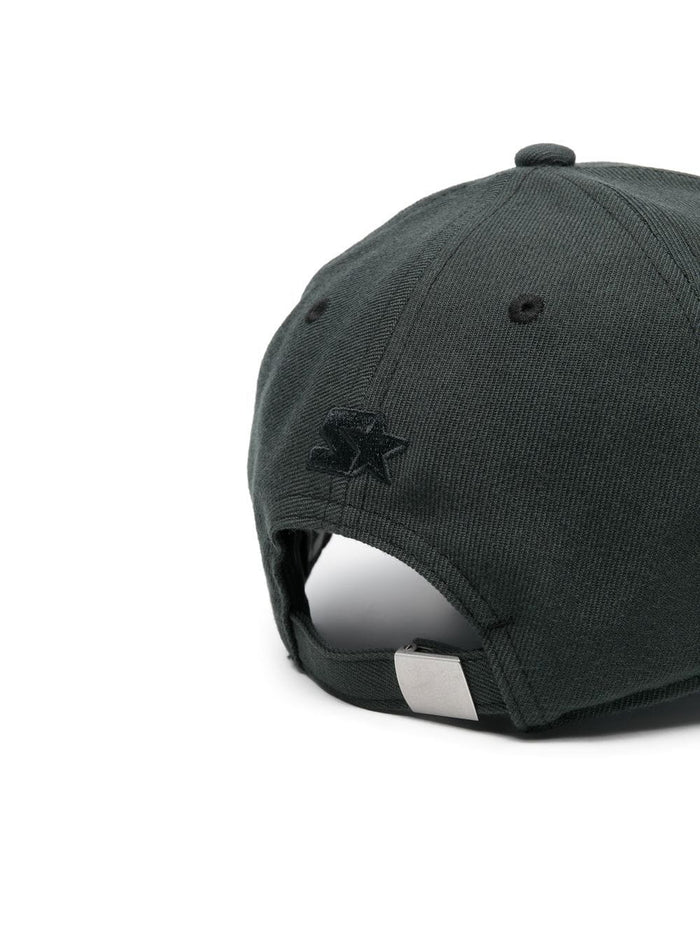 MARCELO BURLON Cross Logo Baseball Cap Black - MAISONDEFASHION.COM