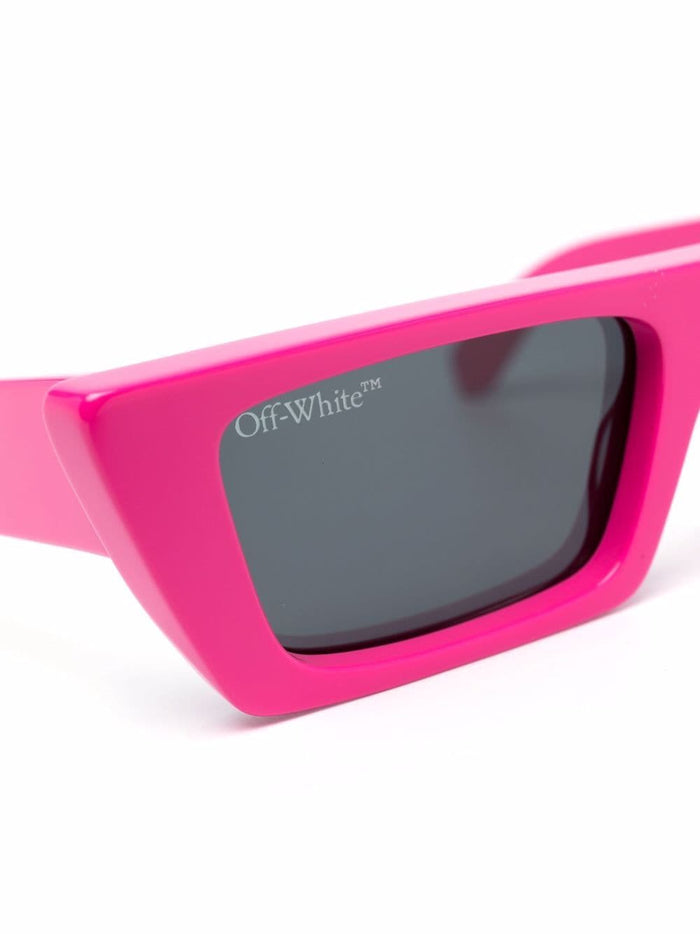 OFF-WHITE Marfa rectangular-frame sunglasses Pink - MAISONDEFASHION.COM