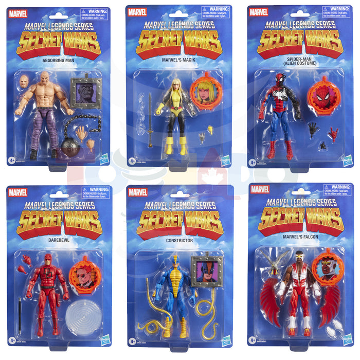Marvel Legends - Retro Series - Secret Wars - Wave 2 - 6-Pack Action Figure Set (G2035) LOW STOCK