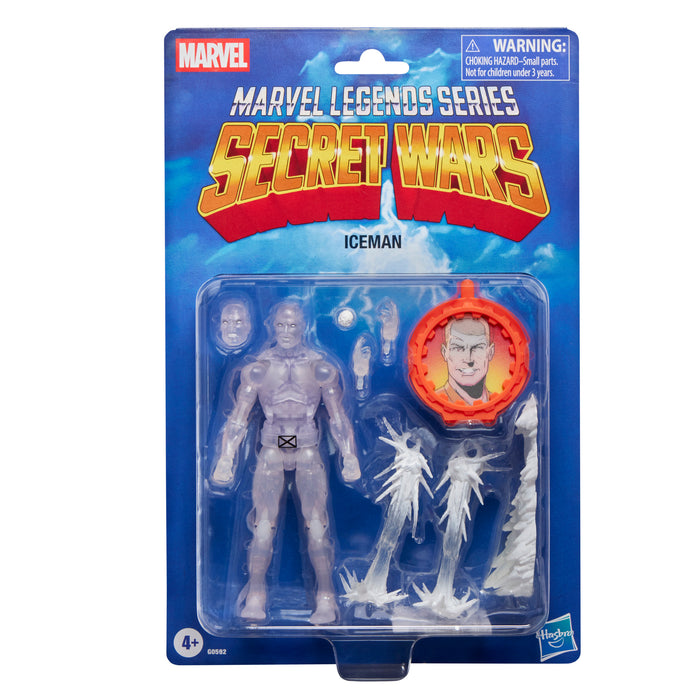 Marvel Legends - Retro Series - Secret Wars - X-Men - Ice Man Action Figure (G0592) LOW STOCK