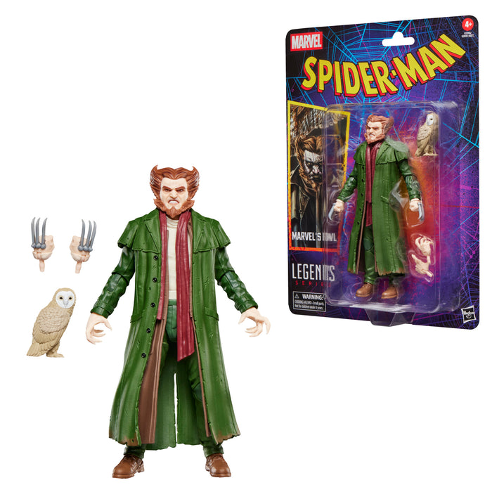 Marvel Legends - Retro Series - Spider-Man Comics - Owl (Leland Owlsley) Action Figure (G2355) LOW STOCK