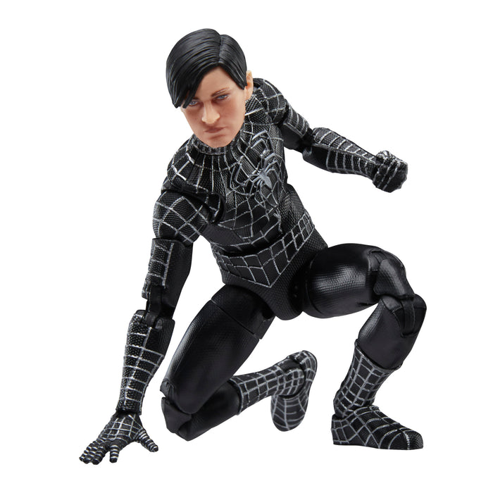 Marvel Legends - Spider-Man 3 (2007 Movie) - Spider-Man (Symbiote Black Suit) Action Figure (G0589) LOW STOCK