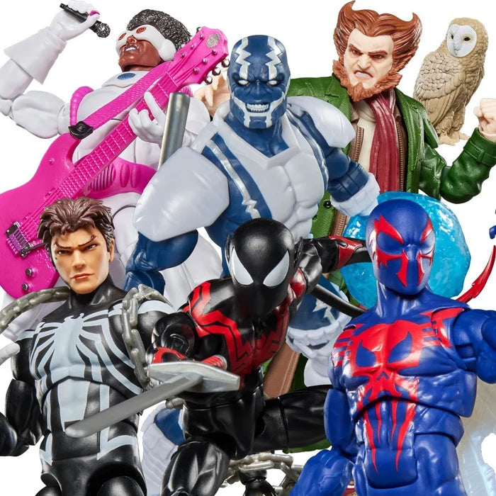 Marvel Legends Retro 26 Spider-Man 6-Pack: Cardiac, Venom, Uncanny/Nightcrawler, 2099, Hypno-Hustler, Owl G2032 LOW STOCK