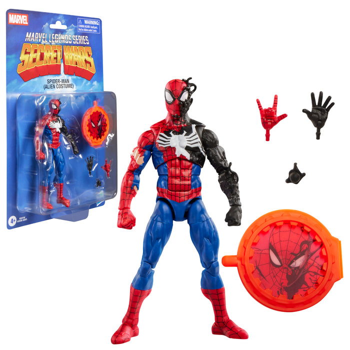Marvel Legends: Retro Series - Secret Wars (Wave 2) Spider-Man (Alien Costume) Action Figure (G2419)