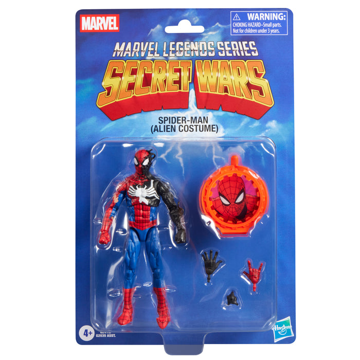Marvel Legends: Retro Series - Secret Wars (Wave 2) Spider-Man (Alien Costume) Action Figure (G2419)