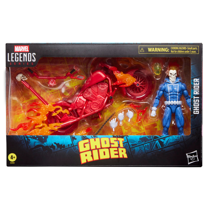 Marvel Legends Series - Ghost Rider - Johnny Blaze Action Figure with Hell Cycle Motorcycle (G2083)