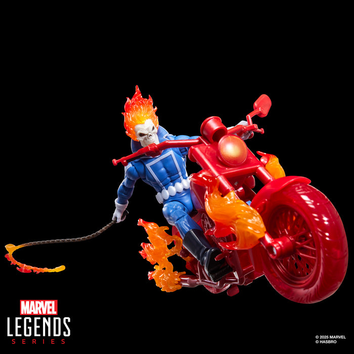 Marvel Legends Series - Ghost Rider - Johnny Blaze Action Figure with Hell Cycle Motorcycle (G2083)