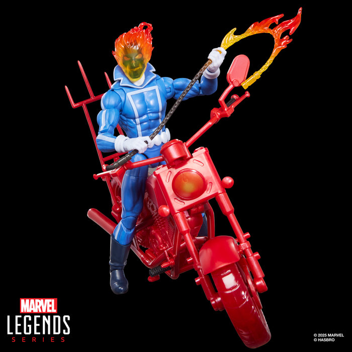 Marvel Legends Series - Ghost Rider - Johnny Blaze Action Figure with Hell Cycle Motorcycle (G2083)