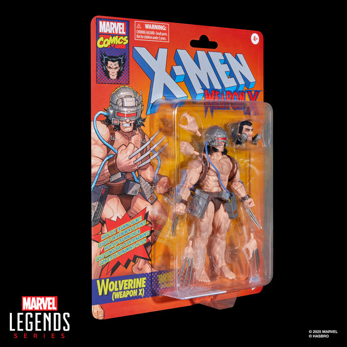 Marvel Legends Series - Retro Collection - Wolverine (Weapon X) Action Figure (G0644) LOW STOCK
